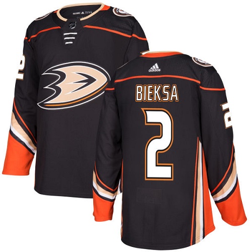 Men's Adidas Anaheim Ducks #3 Kevin Bieksa Authentic Black Home NHL Jersey