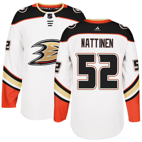 Men's Reebok Anaheim Ducks #52 Julius Nattinen Authentic White Away NHL Jersey