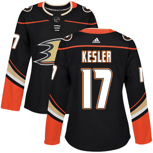 Women's Adidas Anaheim Ducks #17 Ryan Kesler Authentic Black Home NHL Jersey