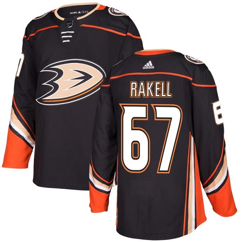 Youth Adidas Anaheim Ducks #67 Rickard Rakell Authentic Black Home NHL Jersey