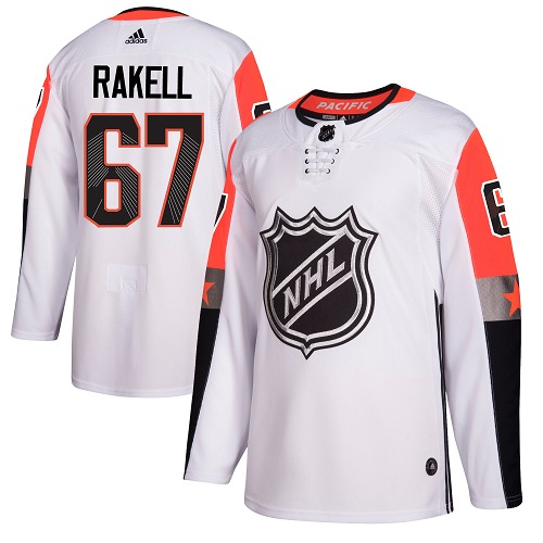 Men's Adidas Anaheim Ducks #67 Rickard Rakell Authentic White 2018 All-Star Pacific Division NHL Jersey