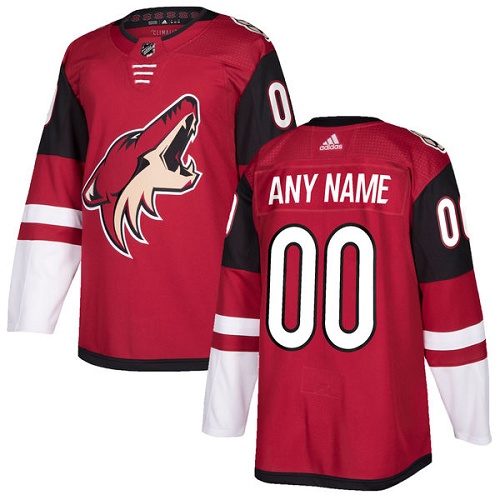 Men's Adidas Arizona Coyotes Customized Authentic Burgundy Red Home NHL Jersey
