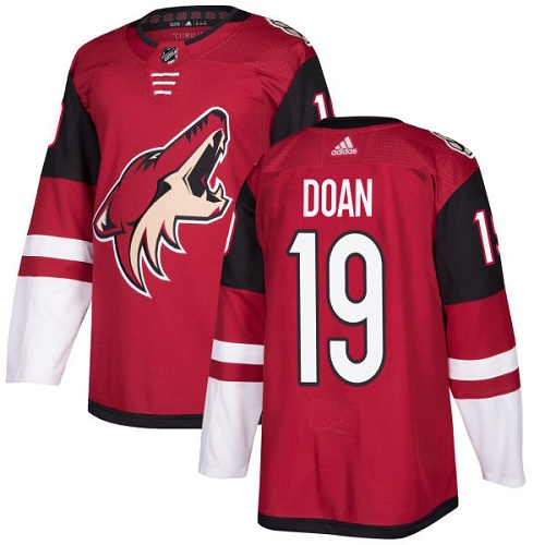 Men's Adidas Arizona Coyotes #19 Shane Doan Premier Burgundy Red Home NHL Jersey