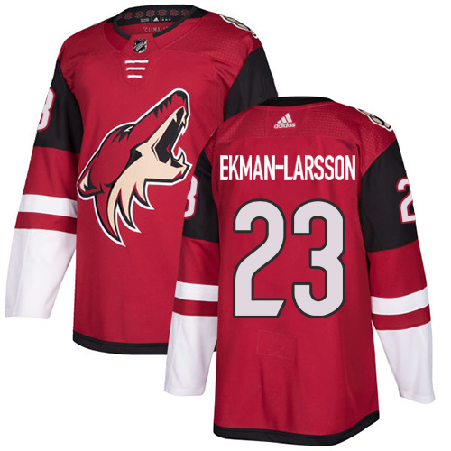 Youth Adidas Arizona Coyotes #23 Oliver Ekman-Larsson Premier Burgundy Red Home NHL Jersey