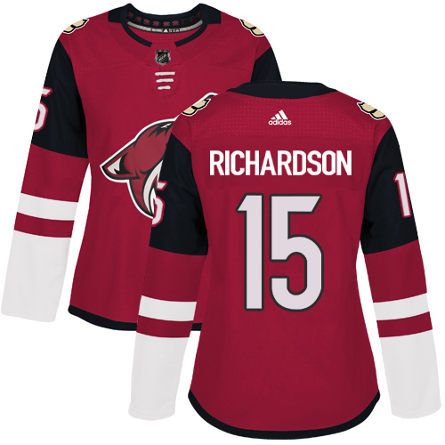 Women's Adidas Arizona Coyotes #15 Brad Richardson Authentic Burgundy Red Home NHL Jersey