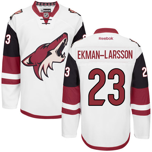 Women's Reebok Arizona Coyotes #23 Oliver Ekman-Larsson Authentic White Away NHL Jersey