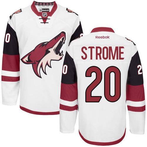 Youth Reebok Arizona Coyotes #20 Dylan Strome Authentic White Away NHL Jersey