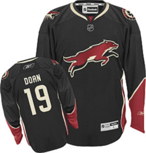 Women's Reebok Arizona Coyotes #19 Shane Doan Authentic Black Third NHL Jersey