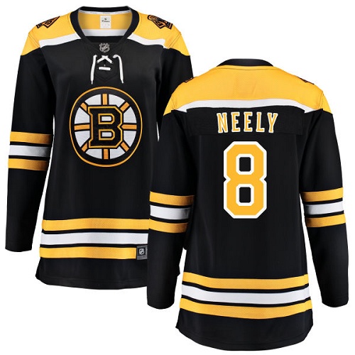 Women's Boston Bruins #8 Cam Neely Authentic Black Home Fanatics Branded Breakaway NHL Jersey