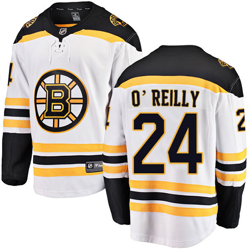 Youth Boston Bruins #24 Terry O'Reilly Authentic White Away Fanatics Branded Breakaway NHL Jersey