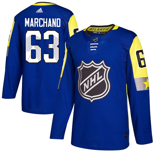Youth Adidas Boston Bruins #63 Brad Marchand Authentic Royal Blue 2018 All-Star Atlantic Division NHL Jersey