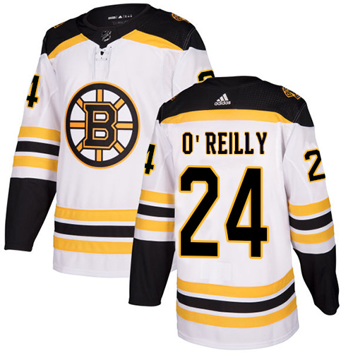 Women's Adidas Boston Bruins #24 Terry O'Reilly Authentic White Away NHL Jersey