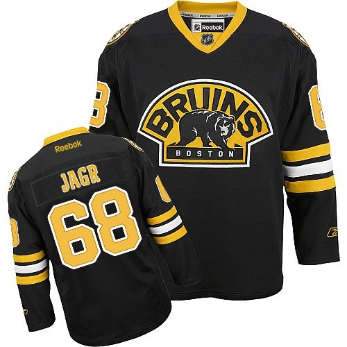 Youth Reebok Boston Bruins #68 Jaromir Jagr Authentic Black Third NHL Jersey