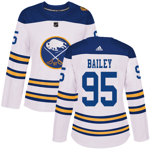 Women's Adidas Buffalo Sabres #95 Justin Bailey Authentic White 2018 Winter Classic NHL Jersey