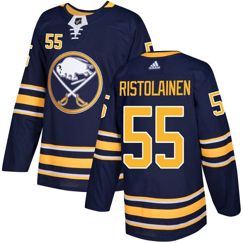 Men's Adidas Buffalo Sabres #55 Rasmus Ristolainen Authentic Navy Blue Home NHL Jersey