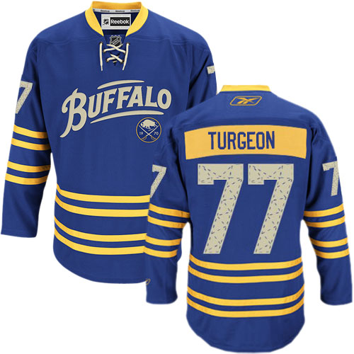 Men's Buffalo Sabres #77 Pierre Turgeon Fanatics Branded White Away Breakaway NHL Jersey