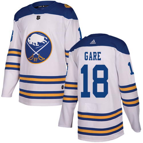 Men's Adidas Buffalo Sabres #18 Danny Gare Authentic White 2018 Winter Classic NHL Jersey