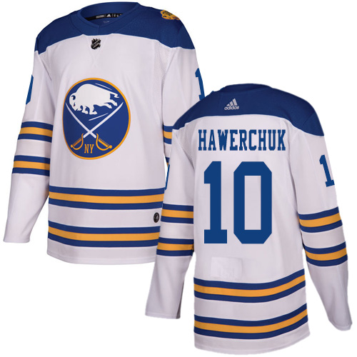 Men's Adidas Buffalo Sabres #10 Dale Hawerchuk Authentic White 2018 Winter Classic NHL Jersey