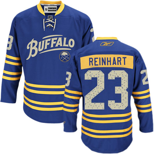 Men's Buffalo Sabres #23 Sam Reinhart Fanatics Branded White Away Breakaway NHL Jersey