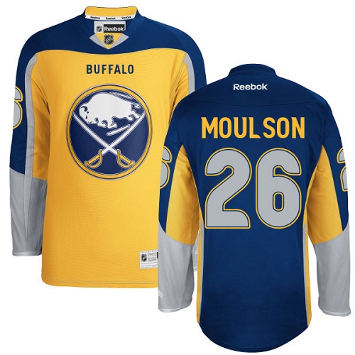 Youth Reebok Buffalo Sabres #26 Matt Moulson Authentic Gold Third NHL Jersey