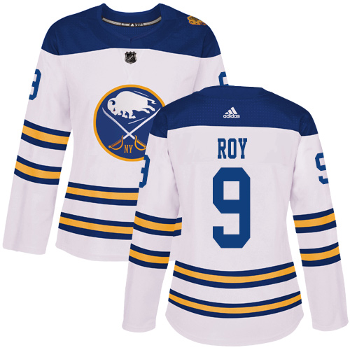 Women's Adidas Buffalo Sabres #9 Derek Roy Authentic White 2018 Winter Classic NHL Jersey