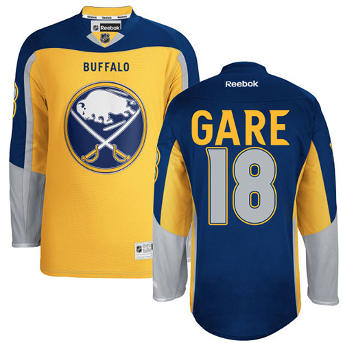 Youth Reebok Buffalo Sabres #18 Danny Gare Authentic Gold Third NHL Jersey