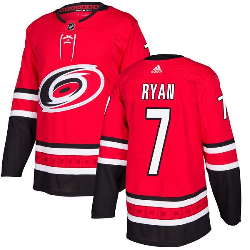 Men's Adidas Carolina Hurricanes #7 Derek Ryan Authentic Red Home NHL Jersey
