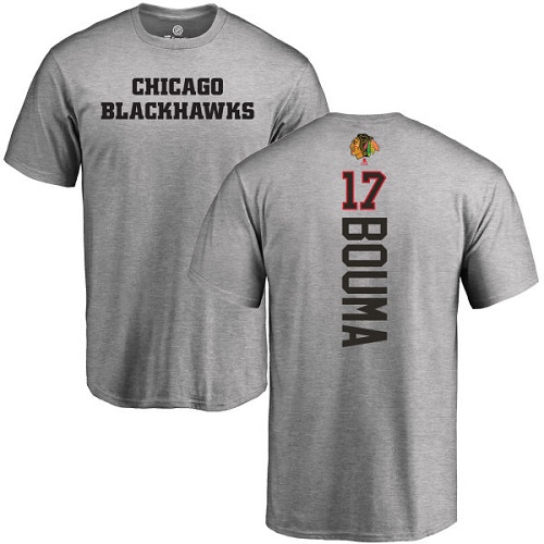 NHL Adidas Chicago Blackhawks #17 Lance Bouma Ash Backer T-Shirt