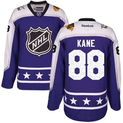 Youth Reebok Chicago Blackhawks #88 Patrick Kane Authentic Purple Central Division 2017 All-Star NHL Jersey