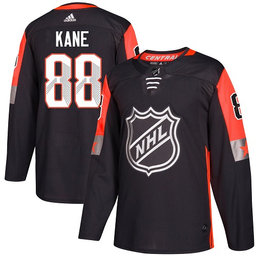 Youth Adidas Chicago Blackhawks #88 Patrick Kane Authentic Black 2018 All-Star Central Division NHL Jersey