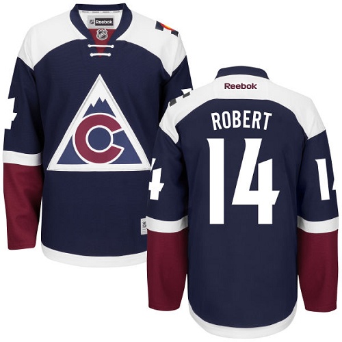 Men's Reebok Colorado Avalanche #14 Rene Robert Authentic Blue Third NHL Jersey
