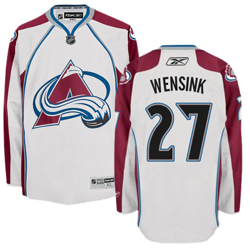 Men's Reebok Colorado Avalanche #27 John Wensink Authentic White Away NHL Jersey