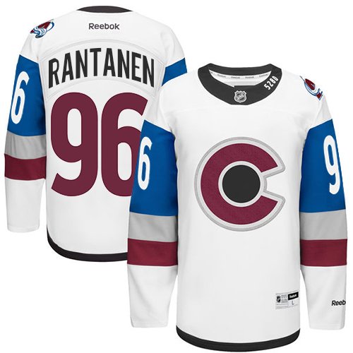 Men's Reebok Colorado Avalanche #96 Mikko Rantanen Premier White 2016 Stadium Series NHL Jersey