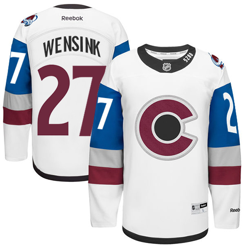 Men's Reebok Colorado Avalanche #27 John Wensink Premier White 2016 Stadium Series NHL Jersey