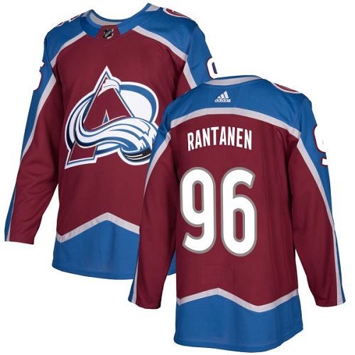 Youth Adidas Colorado Avalanche #96 Mikko Rantanen Authentic Burgundy Red Home NHL Jersey