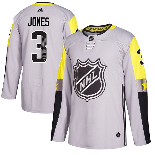 Youth Adidas Columbus Blue Jackets #3 Seth Jones Authentic Gray 2018 All-Star Metro Division NHL Jersey