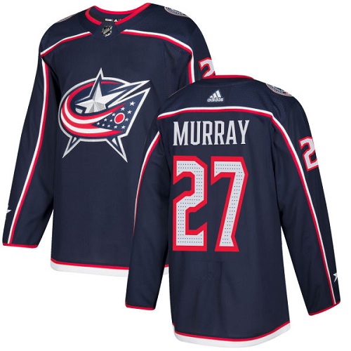 Youth Adidas Columbus Blue Jackets #27 Ryan Murray Authentic Navy Blue Home NHL Jersey