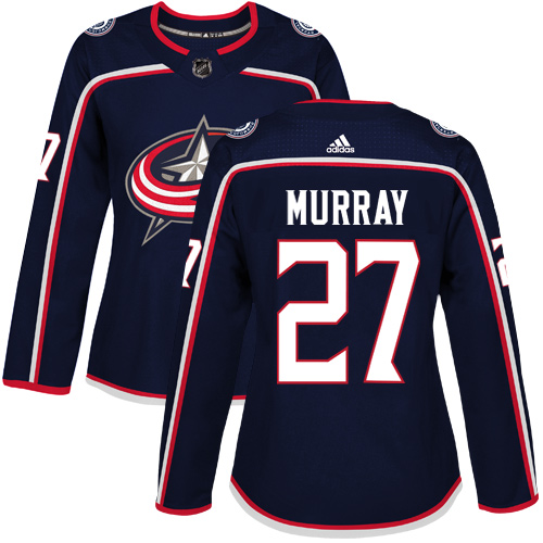 Women's Adidas Columbus Blue Jackets #27 Ryan Murray Premier Navy Blue Home NHL Jersey