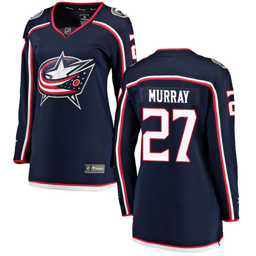 Women's Columbus Blue Jackets #27 Ryan Murray Authentic Navy Blue Home Fanatics Branded Breakaway NHL Jersey