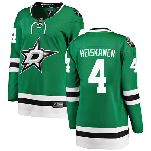 Women's Dallas Stars #4 Miro Heiskanen Authentic Green Home Fanatics Branded Breakaway NHL Jersey