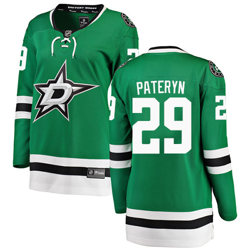 Women's Dallas Stars #29 Greg Pateryn Authentic Green Home Fanatics Branded Breakaway NHL Jersey