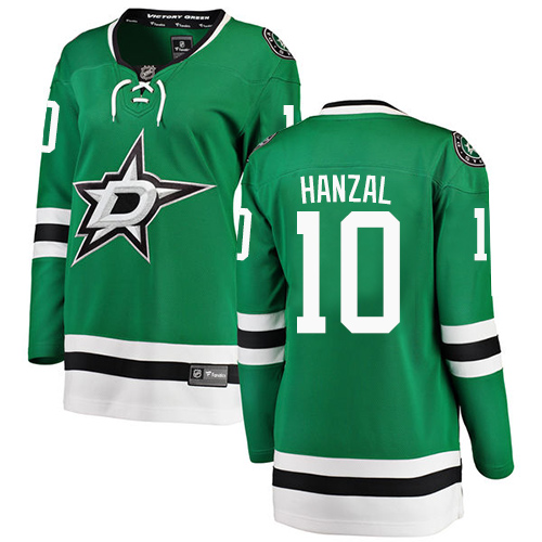Women's Dallas Stars #10 Martin Hanzal Authentic Green Home Fanatics Branded Breakaway NHL Jersey