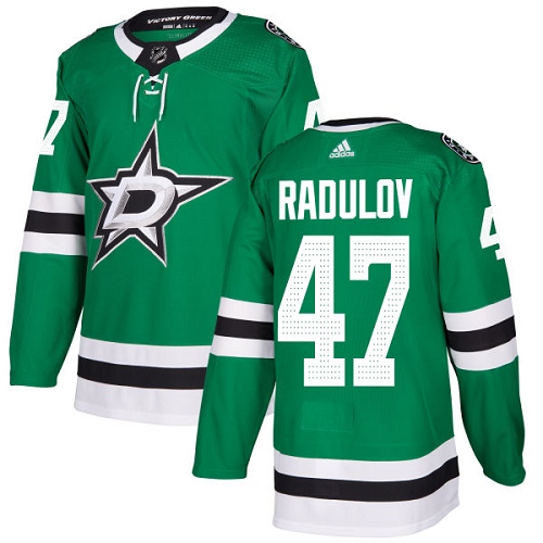 Men's Adidas Dallas Stars #47 Alexander Radulov Authentic Green Home NHL Jersey