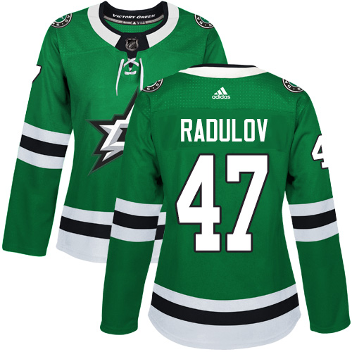 Women's Adidas Dallas Stars #47 Alexander Radulov Authentic Green Home NHL Jersey