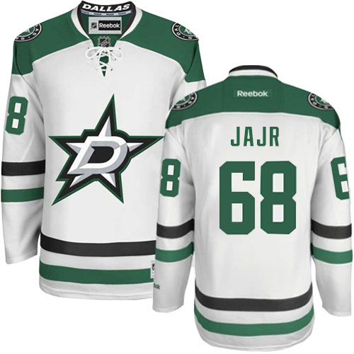 Women's Reebok Dallas Stars #68 Jaromir Jagr Authentic White Away NHL Jersey