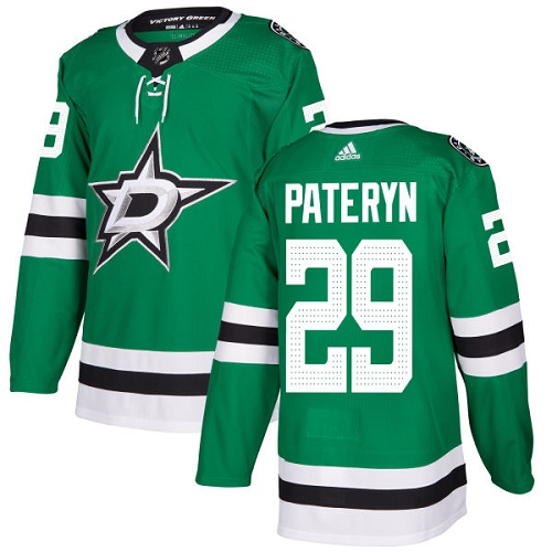 Men's Adidas Dallas Stars #29 Greg Pateryn Authentic Green Home NHL Jersey
