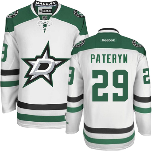 Men's Reebok Dallas Stars #29 Greg Pateryn Authentic White Away NHL Jersey