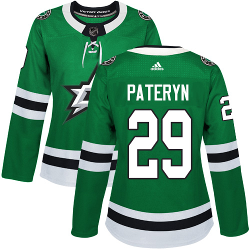 Women's Adidas Dallas Stars #29 Greg Pateryn Authentic Green Home NHL Jersey