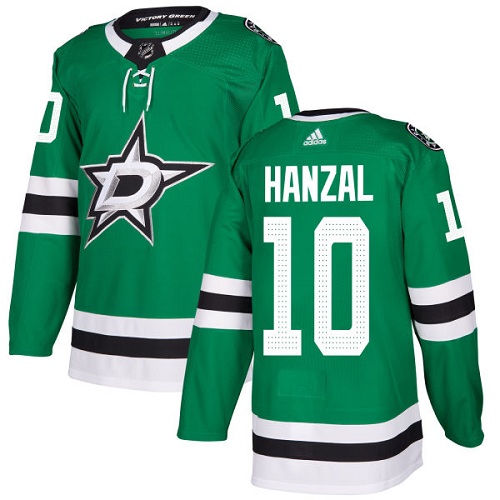 Men's Adidas Dallas Stars #10 Martin Hanzal Authentic Green Home NHL Jersey