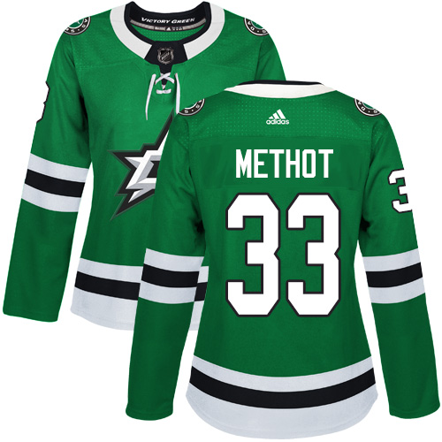 Women's Adidas Dallas Stars #33 Marc Methot Authentic Green Home NHL Jersey